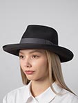 Шляпа STETSON арт. 3598205 FEDORA FURFELT (темно-серый)